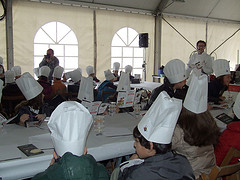 Taller infantil con la abeja Capi en las Jornadas de la Verdura de Calahorra