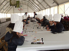 Taller infantil con la abeja Capi en las Jornadas de la Verdura de Calahorra