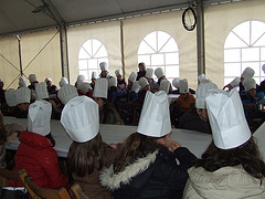 Taller infantil con la abeja Capi en las Jornadas de la Verdura de Calahorra