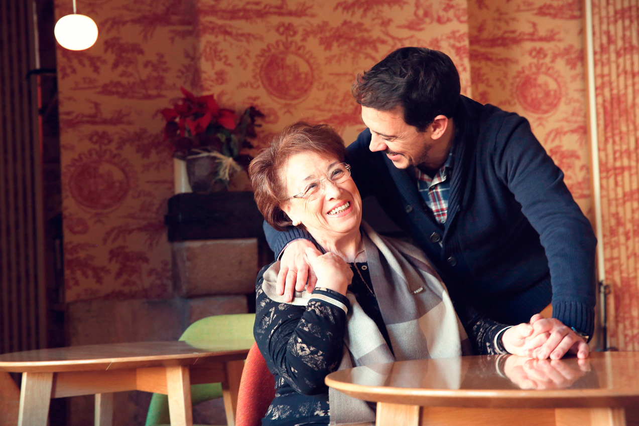 Francis Paniego con su madre, Marisa Sánchez. Francis Paniego con su madre, Marisa Sánchez.